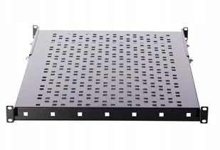 Sabaj-System Półka do szaf rack 19" 1U Głębokość 400mm Nośność 20kg Uchwyt z tyłu Czarna 19-0153C 19-0153C - Akcesoria do szaf serwerowych - miniaturka - grafika 2