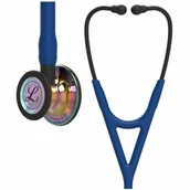 Urządzenia medyczne - LITTMANN Stetoskop Littmann Cardiology IV 6242 Stetoskop kardiologiczny High Polish Rainbow-Finish przew.granat trzonek lira czarna TOW017521 - miniaturka - grafika 1