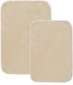 Dywaniki łazienkowe - AWD Interior Zestaw dywaników łazienkowych beżowych 40 cm x 60 cm - miniaturka - grafika 1