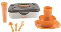 Easy Camp cerfa Picnic Box 4 Persons sztućce, pomarańczowo-czarna, One Size 680162 - Kuchnia turystyczne i akcesoria - miniaturka - grafika 4