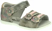 Buty dla dziewczynek - Wojtyłko Wojty$12ko Sandały dla dzieci 1139 Szare 14329 - miniaturka - grafika 1