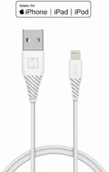 Kable USB - SWISSTEN Kabel USB Lightning MFI SWISSTEN 1.2 m Biały 71526501 - miniaturka - grafika 1