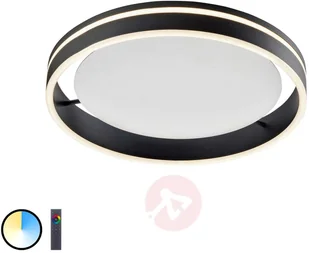 Paul Neuhaus Inteligentna lampa wisząca ciemnoszara 40 cm z pilotem - Ronith - Systemy inteligentnych domów - miniaturka - grafika 4