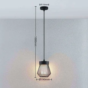 LINDBY Lampa wisząca zewnętrzna Vajana w kształcie klatki - Lampy ogrodowe - miniaturka - grafika 4