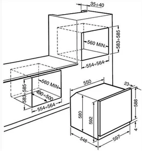 Piekarnik do zabudowy Smeg SF6102PZS - Piekarniki do zabudowy - miniaturka - grafika 3