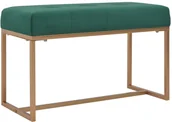 Ławki do przedpokoju - vidaXL Ławka, 80 cm, zielona, aksamitna vidaXL - miniaturka - grafika 1
