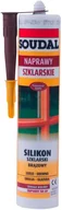 Silikony - Soudal Silikon szklarski 280 ml brązowy - miniaturka - grafika 1