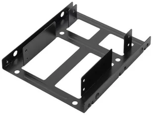 Digitus Ramka montażowa/Adapter SSD/HDD 2x 2.5&amp;quot; do 3.5&amp;quot; (ATA, SATA, SSD) metalowa ,zestaw z kablami, czarna DA-70434 - Obudowy i kieszenie na dyski twarde - miniaturka - grafika 2