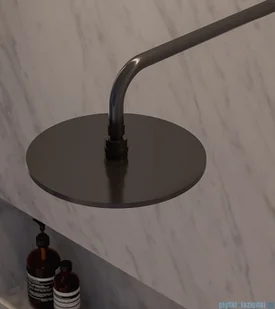 Omnires Slimline deszczownica mosiężna 25cm antracyt WG125CAT | - Deszczownice - miniaturka - grafika 3