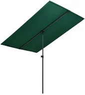 Parasole ogrodowe - vidaXL Parasol ogrodowy na słupku aluminiowym, 2x1,5 m, zielony vidaXL - miniaturka - grafika 1