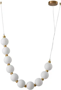 KKS Wisząca lampa nowoczesna CORALLI DP0228-L310 zwis biały mosiądz - Lampy sufitowe - miniaturka - grafika 2