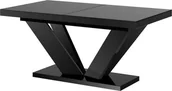 Stoły - Hubertus Stół VIVA 2 160256 x89 czarny połysk rozkładany HS-VIVA2-B - miniaturka - grafika 1