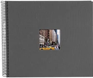 Albumy fotograficzne - goldbuch Goldbuch album spiralny z wycięciem na zdjęcie, Bella Vista, cm, 40 czarnych stron, len, Coffee Bronze,, 35x30 cm - miniaturka - grafika 1