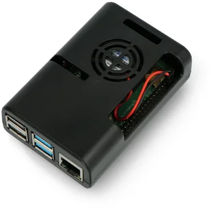 Raspberry Pi Raspberry Pi Obudowa justPi do RPi 4B z wentylatorem czarna (DNG-16791 5903351242615) - Obudowy komputerowe - miniaturka - grafika 2
