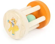 Grzechotki dla dzieci - Small Foot Small Foot baby 10657 grzechotka dla niemowląt wykonana z drewna z lisem Lex i clatującymi perłami wewnątrz, łatwa do trzymania za pomocą drewnianych patyczków - miniaturka - grafika 1