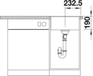 Blanco DALAGO 45 ANTRACYT 517156 - Zlewozmywaki - miniaturka - grafika 5