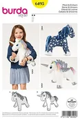Akcesoria i części do maszyn do szycia - Burda burda Super Easy wykrój 6495  to moda damska sukienka na ramiączkach, T-Shirt, rollkragen sweter rozm. 36  48 B6495 - miniaturka - grafika 1