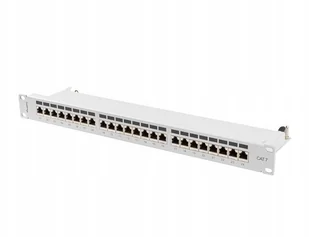 Lanberg Patch panel 24 port 1U kat.7 ekranowany szary PPS7-1024-S - Szafy rack - miniaturka - grafika 4