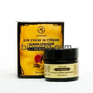 Aromatika Balsam do Ust Róża i Wanilia, 100% Naturalny, bez Parafiny i Parabenów - Kremy do twarzy Aromatika Balsam do Ust Róża i Wanilia, 100% Naturalny, bez Parafiny i Parabenów - Kremy do twarzy - miniaturka - grafika 1