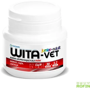 Wita-Vet Junior + Adult 30 tabletek - Suplementy i witaminy dla psów Wita-Vet Junior + Adult 30 tabletek - Suplementy i witaminy dla psów - miniaturka - grafika 3