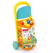 Zabawki interaktywne dla dzieci - Fisher Price Wózek z piłeczkami Dolu - miniaturka - grafika 1