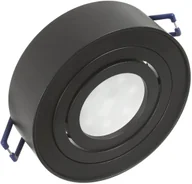 Oprawy, klosze i abażury - Maclean Punktowa oprawa sufitowa dla źródeł światła MR16/GU10 kolor czarny 94x32mm okrągła aluminiowa MCE462 B CEN-73225 - miniaturka - grafika 1