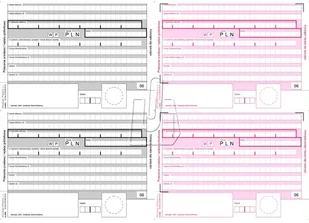 MICHALCZYK Prokop Polecenie przelewu 4 odcinkowe do nadruku A4 100 kartek F-112-2 - Druki akcydensowe - miniaturka - grafika 2