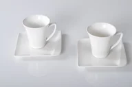 Filiżanki - HomeDelux Komplet filiżanek ze spodkami Quatre 4 el HomeDelux HD12052 - miniaturka - grafika 1