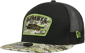 Czapki damskie - New Era Czapka 9Fifty Seattle Salute to Service by czarny, One Size - miniaturka - grafika 1