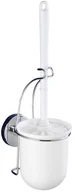Akcesoria do wc - Wenko Pojemnik na szczotkę + szczotka WC Milazzo, biały, 37x12x10 cm - miniaturka - grafika 1