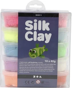 Masa plastyczna CREATIV 10x40g. Silk Clay 79146 - Masy plastyczne - miniaturka - grafika 6