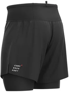 Compressport spodenki biegowe TRAIL 2-IN-1 SHORT czarne - Spodnie sportowe męskie - miniaturka - grafika 5