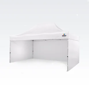BRIMO Namiot ogrodowy 3x4,5m - plus 3 ściany - Biały - Pawilony ogrodowe BRIMO Namiot ogrodowy 3x4,5m - plus 3 ściany - Biały - Pawilony ogrodowe - miniaturka - grafika 1