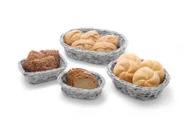 Wyposażenie lokali gastronomicznych - Hendi Koszyk owalny szary 320x230x70 mm - miniaturka - grafika 1