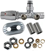 Głowice termostatyczne - Vario Term Zestaw All in One Unico RTL, Kolor: Piaskowy ciemny strukturalny, Orientacja zaworu: Prawy, Rodzaj instalacji: Alu Pex - 16x2 mm AURTL10/P/PEX - miniaturka - grafika 1