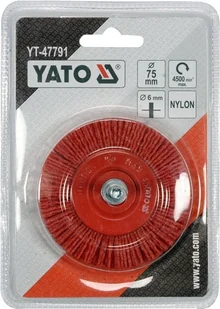YATO SZCZOTKA TARCZOWA Z TRZPIENIEM 75MM NYLON YT-47791 - Frezy - miniaturka - grafika 3