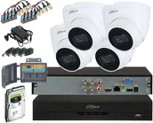 Zestawy do monitoringu - Dahua Zestaw monitoring 4 Kamery HAC-HDW1200TRQ-0280B-S5 Full HD 2Mpx 2.8 mm IR-25m HAC-HDW1200TRQ-0280B-S5/XVR5104HS-I2 - miniaturka - grafika 1