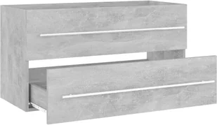 VidaXL Lumarko 2-częściowy zestaw mebli łazienkowych, szarość betonu, płyta 804849 VidaXL - Meble łazienkowe - miniaturka - grafika 33
