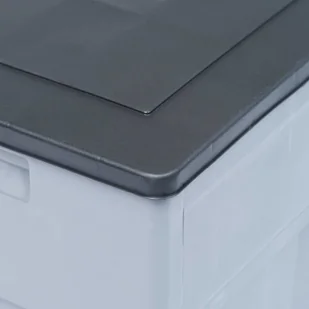 vidaXL Skrzynia ogrodowa, 320 L, szaro-czarna vidaXL - Skrzynie ogrodowe - miniaturka - grafika 3