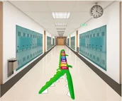 Pomoce naukowe - Krokodyl z cyferkami ZP036 - miniaturka - grafika 1