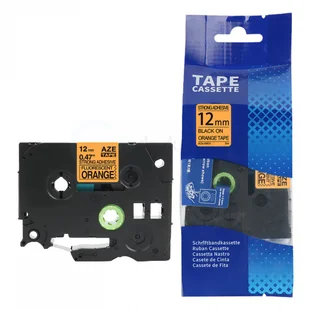 Brother strefadrukarek.pl Taśma TZe-SB31 12mm x 5m mocny klej fluorescencyjna pomarańczowa czarny nadruk - zamiennik| OSZCZĘDZAJ DO 80% - ZADZWOŃ! PROMOCJA! TZE-SB31 - Etykiety do drukarek - miniaturka - grafika 3