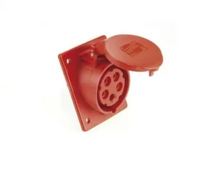 PCE Gniazdo siłowe tablicowe skośne IP44 16A 400V 3P+Z+N 80x97mm 415-6 - Gniazdka elektryczne - miniaturka - grafika 2