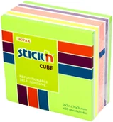 Etykiety samoprzylepne i bloki etykiet - StickN HOPAX Karteczki samoprzylepne 76x76/400 pastel neon 21537 - miniaturka - grafika 1