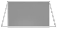 Gabloty - Allboards Gablota ogłoszeniowa informacyjna 90x60cm szara filcowa w aluminiowej ramie SC96FS+PIN50 - miniaturka - grafika 1