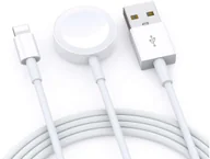 Adaptery i przejściówki - Apple Ładowarka indukcyjna Qi + Lightning 2w1 Alogy do Watch iPhone - miniaturka - grafika 1