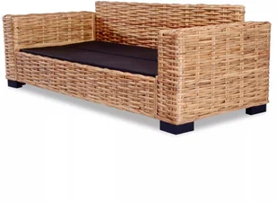 vidaXL Komplet wypoczynkowy, 15 części, naturalny rattan - Komplety wypoczynkowe - miniaturka - grafika 2