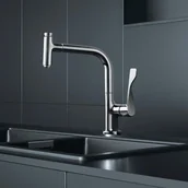 Baterie kuchenne - Hansgrohe Citterio Bateria kuchenna z wyciąganą wylewką chrom 39864000 - miniaturka - grafika 1