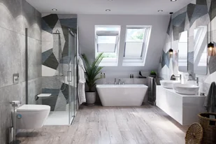 Actima Kolumna natryskowa Rain PI chrom AREX.1281CR - Zestawy prysznicowe - miniaturka - grafika 2