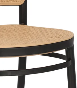 Intesi Krzesło Antonio czarne - Krzesła - miniaturka - grafika 12