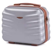 Kosmetyczki, organizery i kuferki - Kemer Kuferek twardy 402 Srebrny - miniaturka - grafika 1